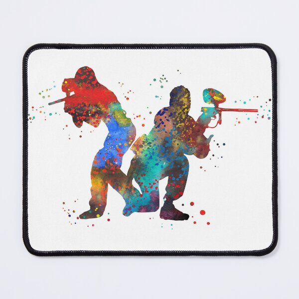 Item preview, Paintball player couple designed and sold by Rosaliartbook.