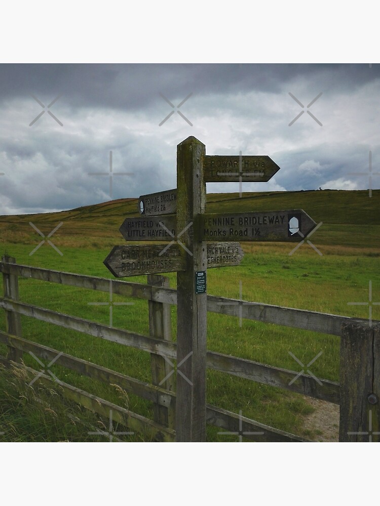 Peak District post sign by jameschaos