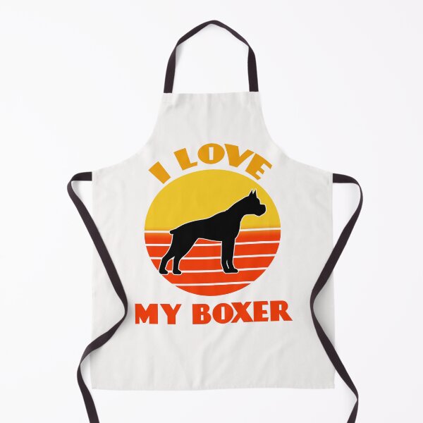 Item preview, I Love My Boxer Dog Not Dog puppy Lover Cute Sunser Retro Funny designed and sold by Meteor77.
