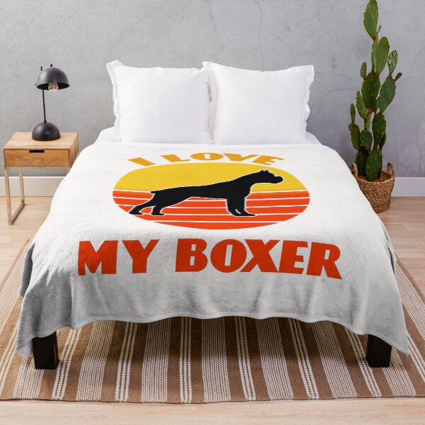 Item preview, I Love My Boxer Dog Not Dog puppy Lover Cute Sunser Retro Funny designed and sold by Meteor77.