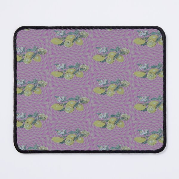 Item preview, Yellow lemons and pink background seamless pattern designed and sold by Cyberomiz.