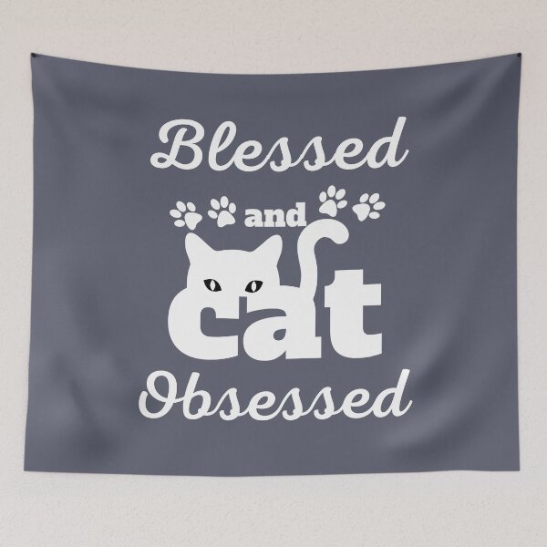 Item preview,  Blessed And Cat Obsessed designed and sold by BronikowskiART.