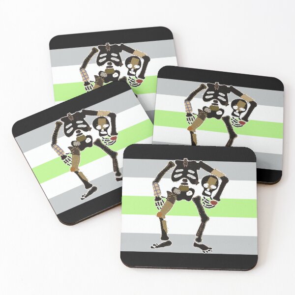 Item preview, Agender Pride - Decapitated Skeleton Flag designed and sold by BeccaPaintmore.