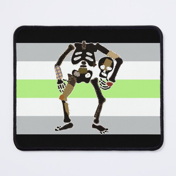 Item preview, Agender Pride - Decapitated Skeleton Flag designed and sold by BeccaPaintmore.
