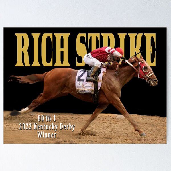 Item preview, Rich Strike - 80 to 1 Winner 2022 Kentucky Derby designed and sold by ayemagine.