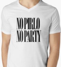 No Pirlo No Party Men's V-Neck T-Shirt