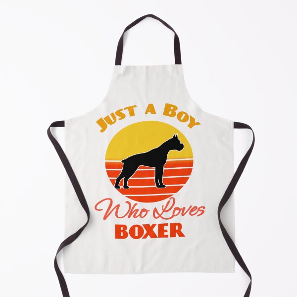 Item preview, Just a Boy Who Loves Boxer Dog puppy Lover Cute Sunser Retro Funny designed and sold by Meteor77.