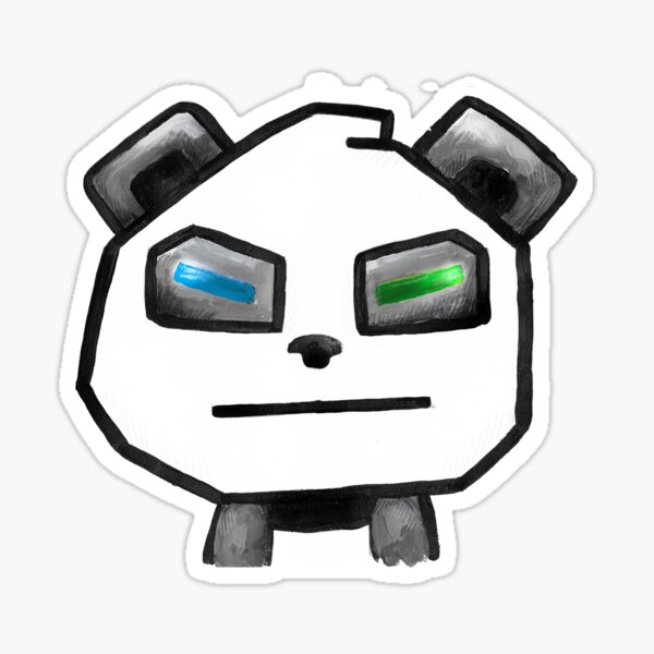Meh Panda Sticker