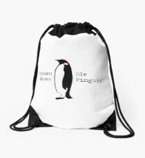 Do you know this penguin? Drawstring Bag