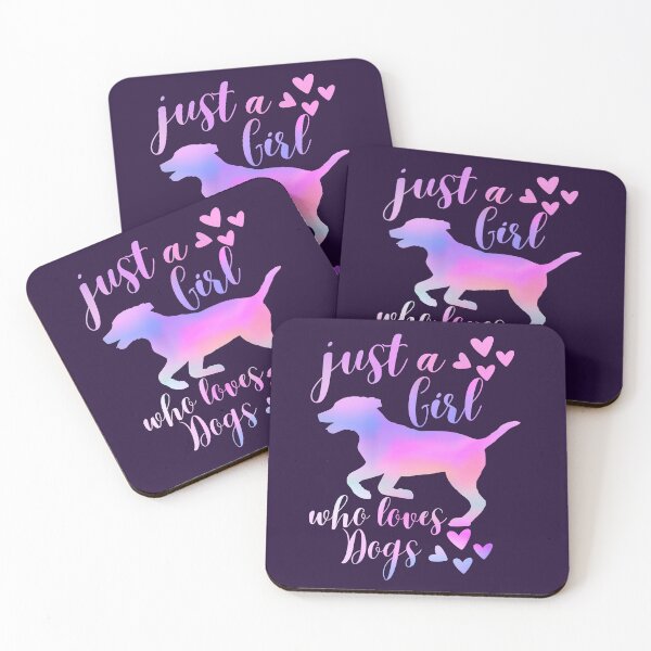 Item preview, Just A Girl Who Loves Dogs and Puppies Watercolors designed and sold by SunfullyYours.