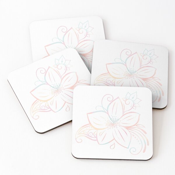 Item preview, Pastel Colored Jasmine Flower Floral Patterns designed and sold by odrito.