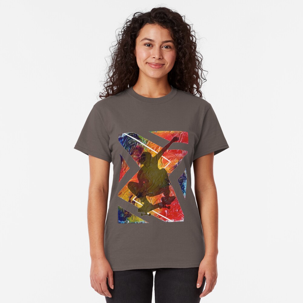 BORN TO SKATE SKATEBOARDER Classic T-Shirt