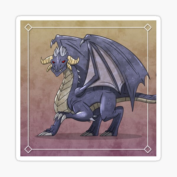 Young Black Dragon Sticker