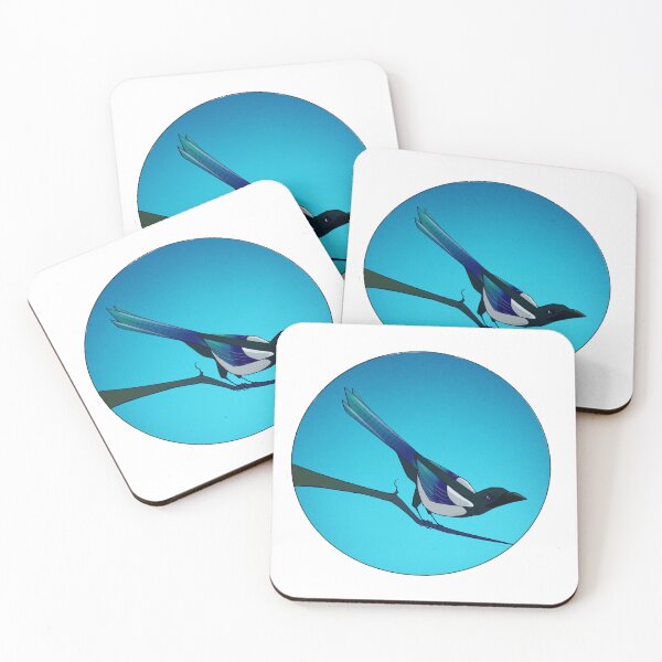 Item preview, Black-Billed Magpie on a Branch designed and sold by Upbeat-Cryptid.