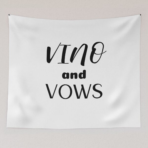 Item preview, Vino and Vows (black) designed and sold by Allyoudois.