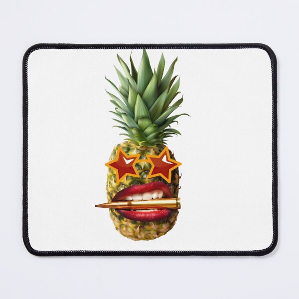Item preview, Iron pineapple emoji with a bullet in mouth designed and sold by xagta10.