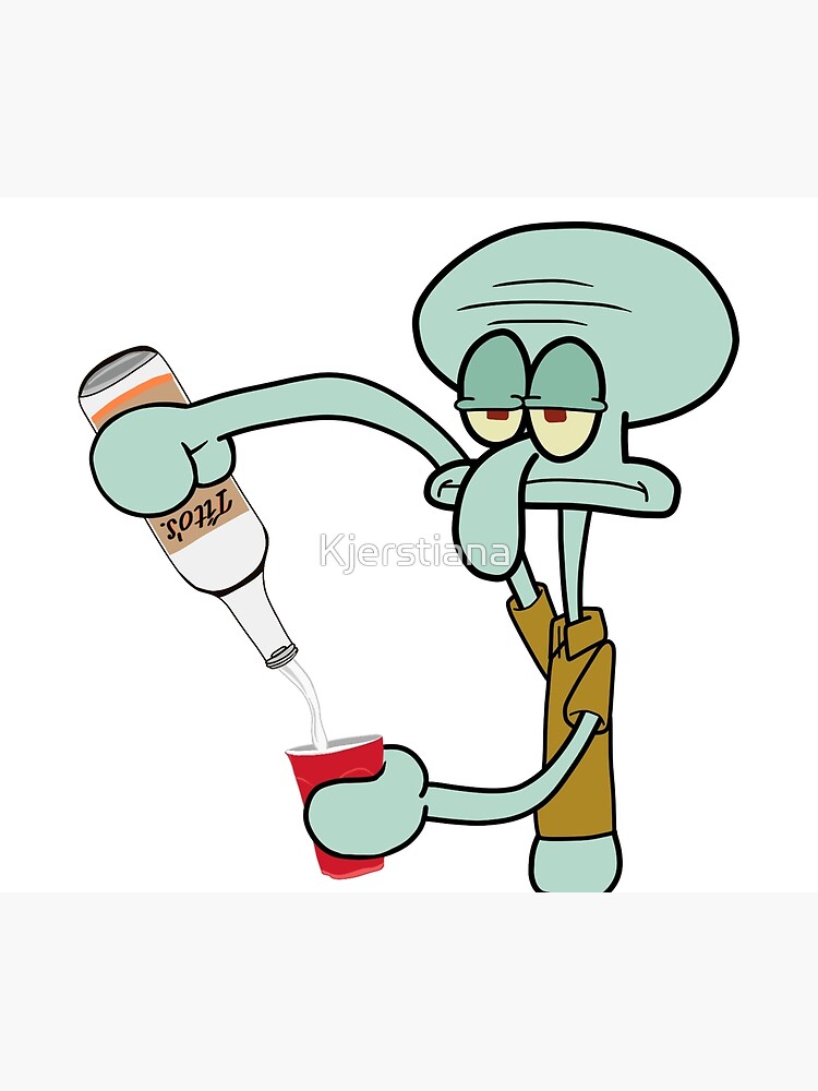 Discover Pour me some Tito’s squidward Tapestry