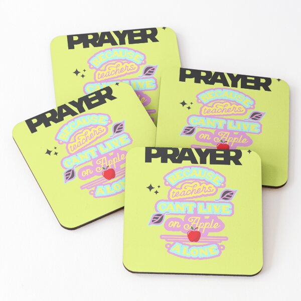 Item preview, Prayer, Because Teachers Can't Live on Apple Alone - Yellow and Black designed and sold by TheReporter1.