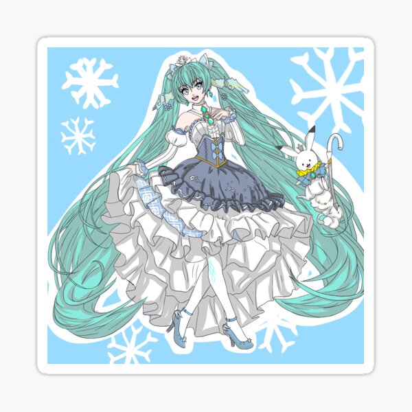 Princesse d'hiver Hatsune Miku Sticker