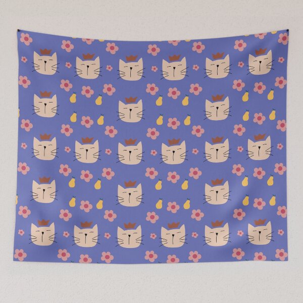 Item preview,  Cute Cat Face Pattern Cat And Cat Mom Matching designed and sold by BronikowskiART.