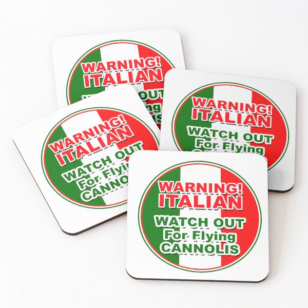 Item preview, Warning Italian, Watch out for flying CANNOLIS designed and sold by stevegraphix.