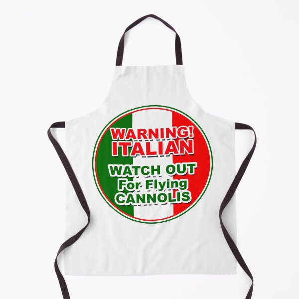 Item preview, Warning Italian, Watch out for flying CANNOLIS designed and sold by stevegraphix.