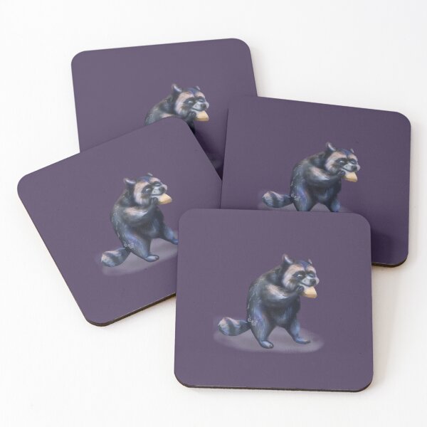 Item preview, Raccoon eating bread designed and sold by corintizi.