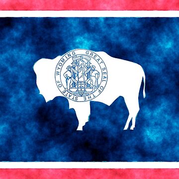 The Wyoming Bison (Adapted State Flag of Wyoming) Photographic Print for  Sale by franklinprintco