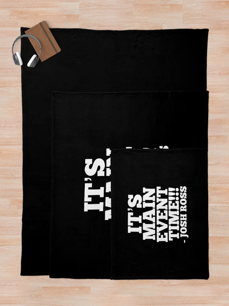 Thumbnail 5 of 6, Throw Blanket, Josh Ross “It’s Main Event Time…” TBW Merchandise designed and sold by Tennessee Backyard Wrestling.