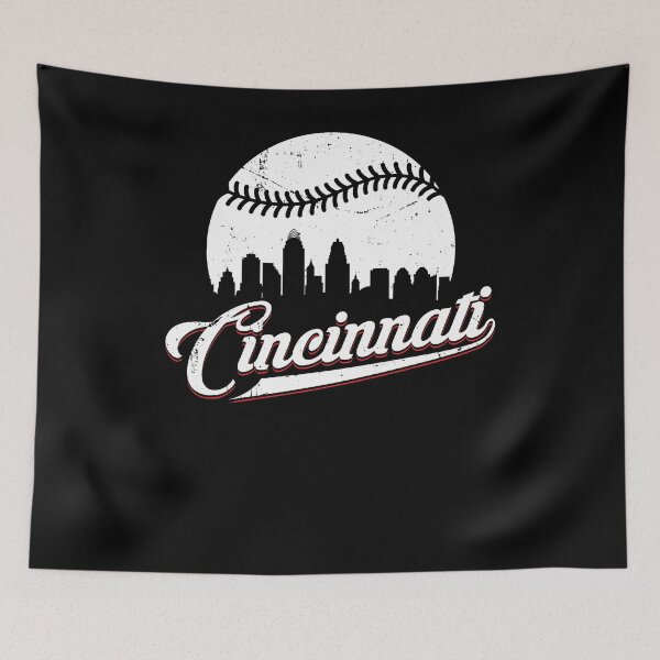 Item preview, Vintage Cincinnati Skyline City Baseball Sports designed and sold by Dressed For  Duty.