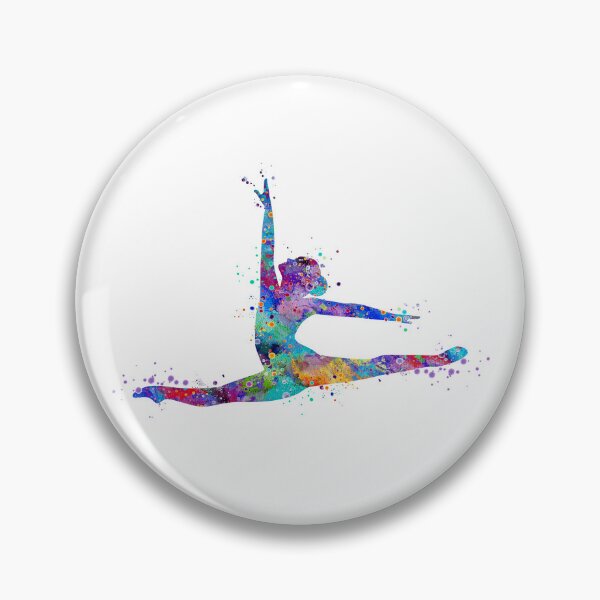 Item preview, Girl Gymnastics Twine Watercolor Sport Gift designed and sold by LotusGifts.