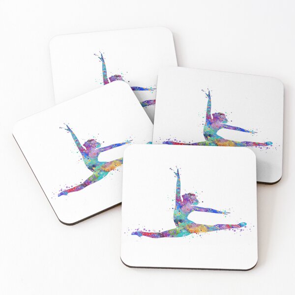 Item preview, Girl Gymnastics Twine Watercolor Sport Gift designed and sold by LotusGifts.