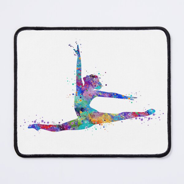 Item preview, Girl Gymnastics Twine Watercolor Sport Gift designed and sold by LotusGifts.