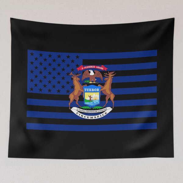 Item preview, Michigan State Flag Graphic USA Styling designed and sold by Garaga.