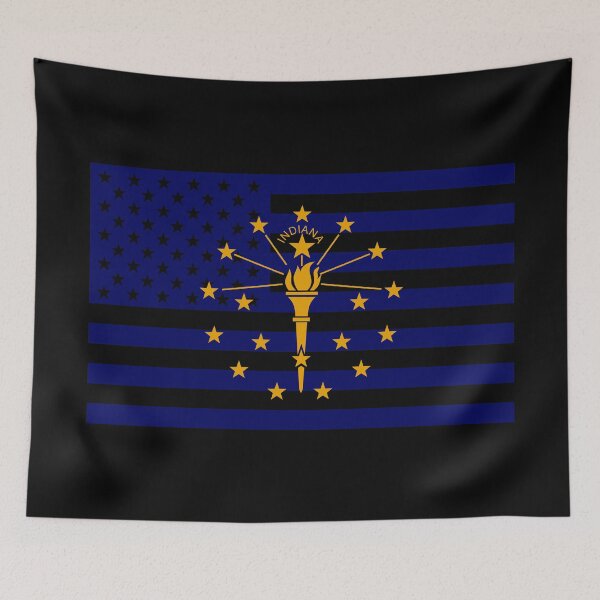 Item preview, Indiana State Flag Graphic USA Styling designed and sold by Garaga.