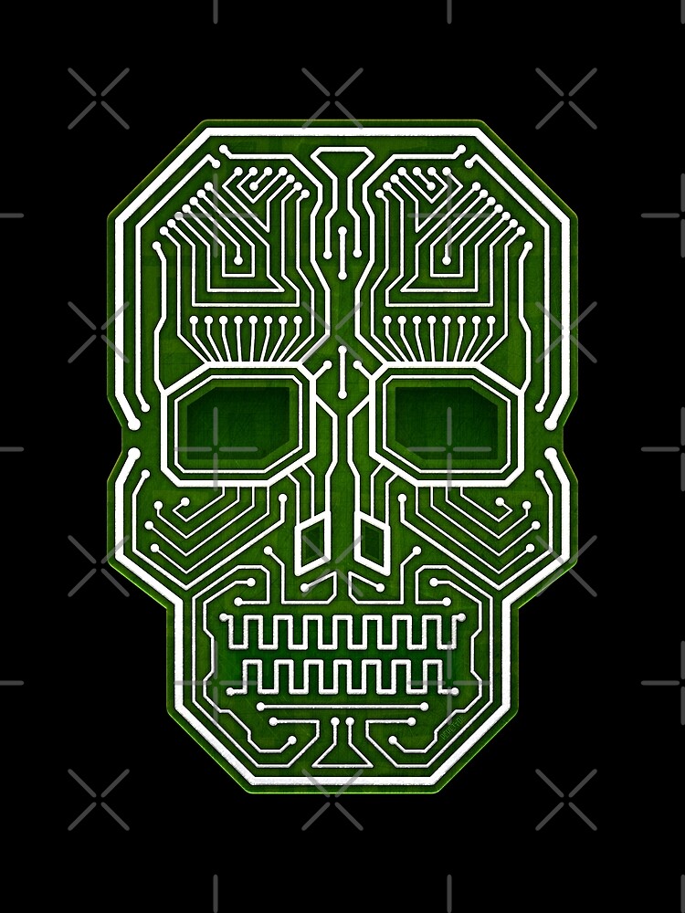 "Skull Hacker Isolated Version" Poster by hacktees-shop | Redbubble