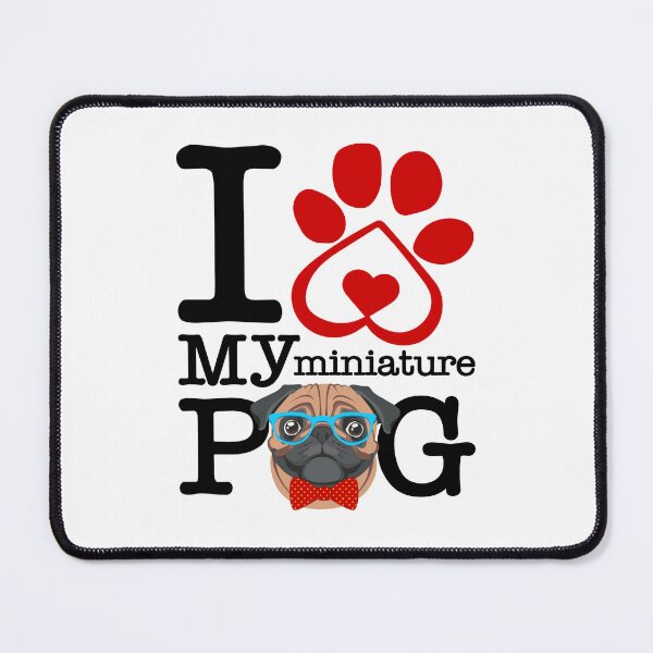 Item preview, I Heart My Miniature Pug designed and sold by jaygo.