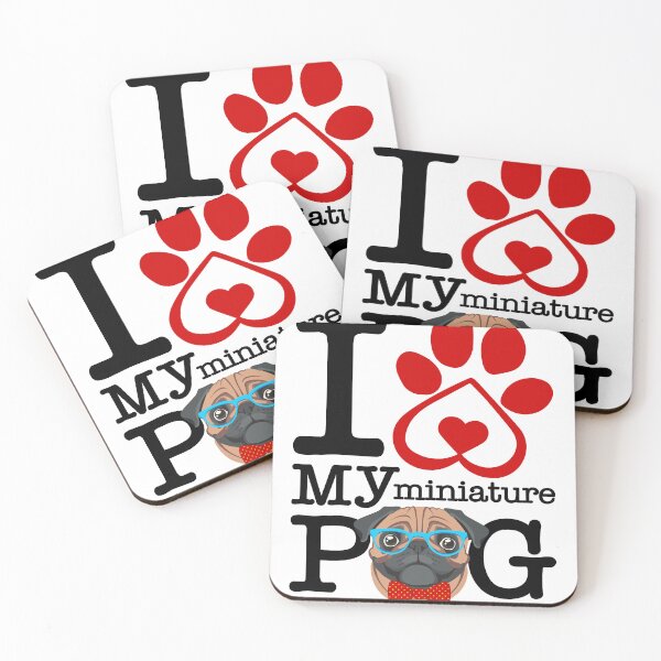 Item preview, I Heart My Miniature Pug designed and sold by jaygo.
