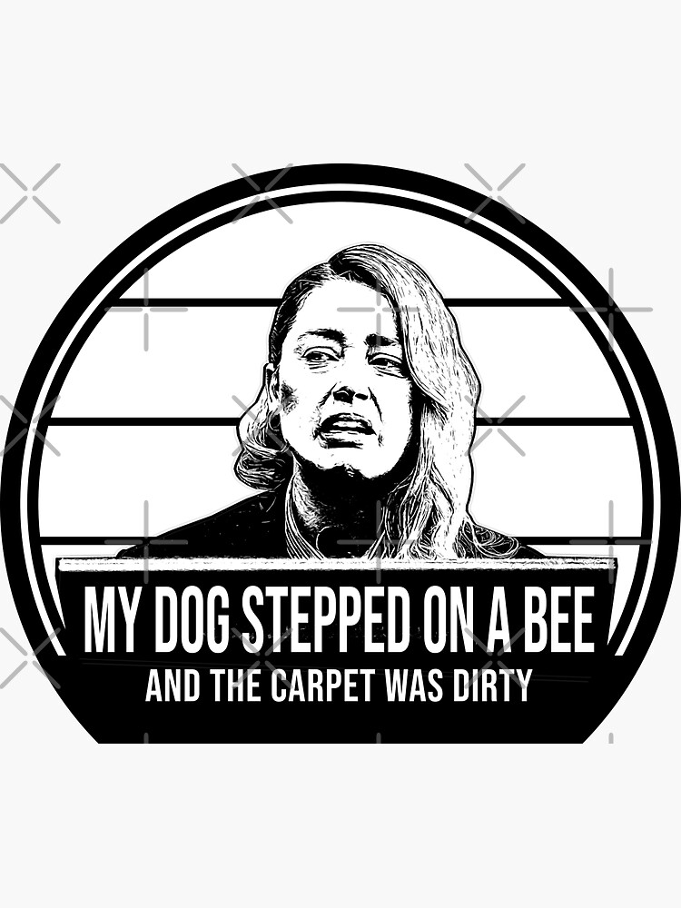 Dog stepped on a Bee Decal