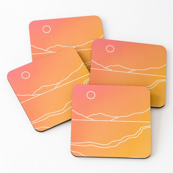 Item preview, Sunset Beach Landscape Minimalist designed and sold by trajeado14.