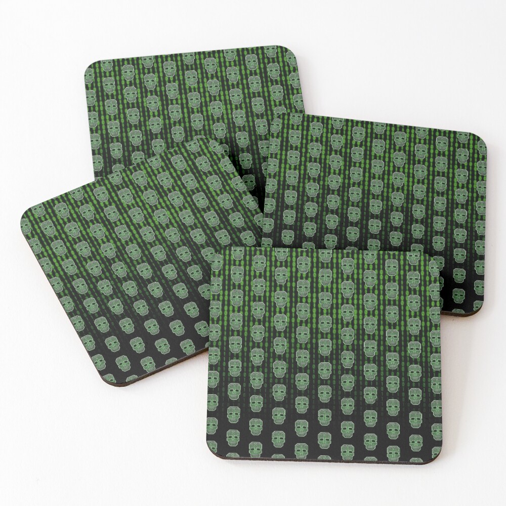 Item preview, Coasters (Set of 4) designed and sold by hacktees-shop.