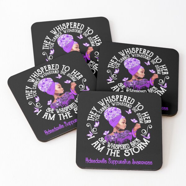 Item preview, Black Girl Fighter Strong I Am The Storm Hidradenitis Suppurativa Awareness designed and sold by Mnrshirley.