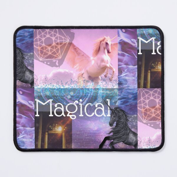 Item preview, Magical Unicorns Digital Photography Collage Design designed and sold by EarthArtDesigns.