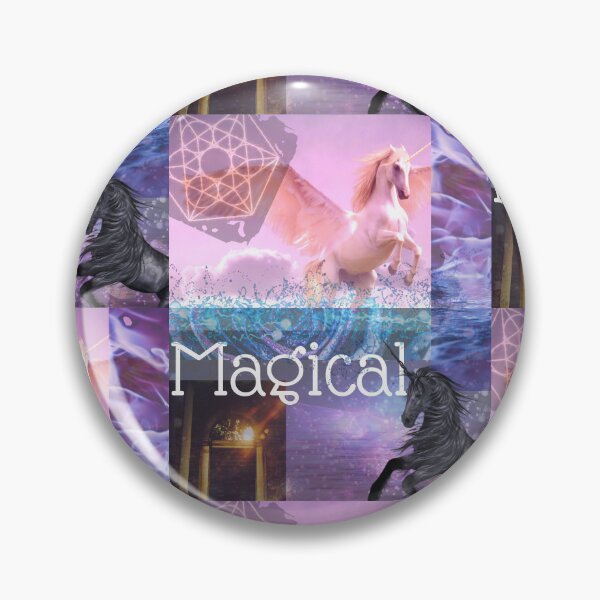 Item preview, Magical Unicorns Digital Photography Collage Design designed and sold by EarthArtDesigns.