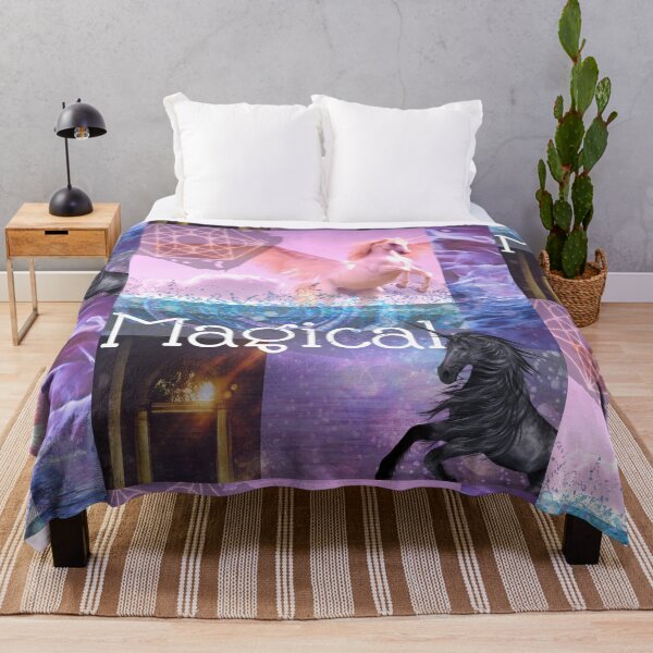 Item preview, Magical Unicorns Digital Photography Collage Design designed and sold by EarthArtDesigns.