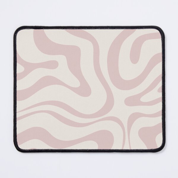 Item preview, Modern Retro Liquid Swirl Contemporary Abstract Pattern in Pale Dusky Pink and Ivory designed and sold by kierkegaard.