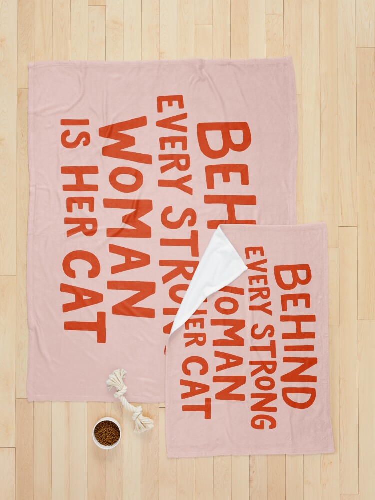 Thumbnail 5 of 6, Pet Blanket, Behind Every Strong Woman designed and sold by meandthemoon.
