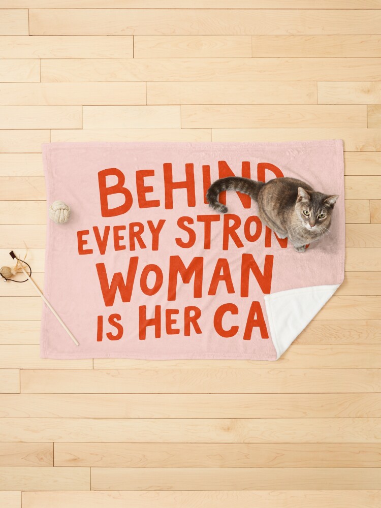 Thumbnail 1 of 6, Pet Blanket, Behind Every Strong Woman designed and sold by meandthemoon.