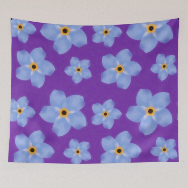 Item preview, Blue Flowers, Flower Print, Floral Throw Pillow, Floral Print,  designed and sold by DAM Creative ⭐⭐⭐⭐⭐.