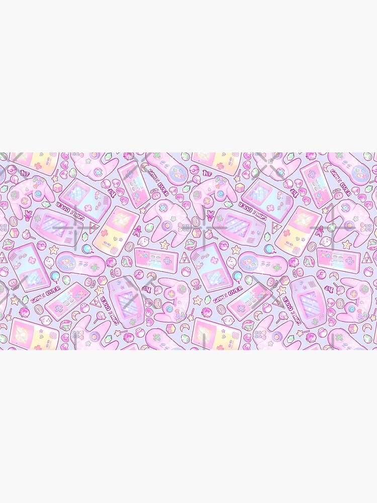 Aperçu 5 sur 5. Tapis de souris avec l'œuvre Jeu terminé! créée et vendue par PastelPollution.